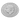 Silver coin with a profile of a person and engraved text on a white background